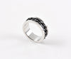 Men's Black Chain Link Ring