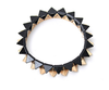 Men's Black & Gold Spike Stud Bracelet