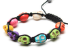 Men's Colorful Skull Bracelet
