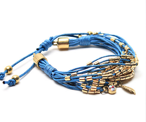 Men's Golden String Bracelet