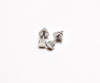 Men's Horn Stud Earrings 6mm