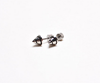 Men's Horn Stud Earrings 6mm