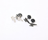 Men's Lightning Stud Earrings 12mm