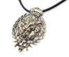 Men's Majestic Lionhead Leather Necklace