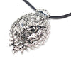 Men's Majestic Lionhead Leather Necklace