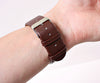 Men's Multi-Color LED Leather Watch