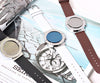 Men's Multi-Color LED Leather Watch