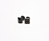 Men's Onyx Black Square Stud Earrings 9mm