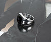 Men's Bold Onyx Cubic Ring