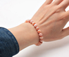 Men's Orange Natural Stone Bracelet