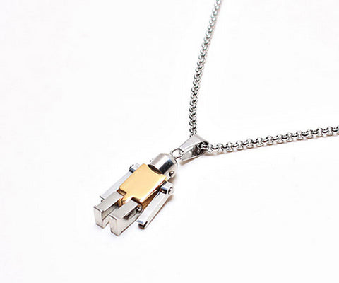 Men's Robot Droid Necklace