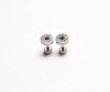 Men's Roman Numerals Stud Earrings 8mm