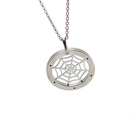 Men's Round Spider Web Necklace