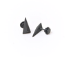 Men's Sharp Triangle Stud Earrings 16mm