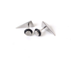 Men's Sharp Triangle Stud Earrings 16mm