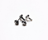 Men's Silver Mini Hammer Stud Earrings 10mm