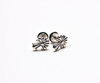 Vintage Cross Stud Men's Earrings 9mm